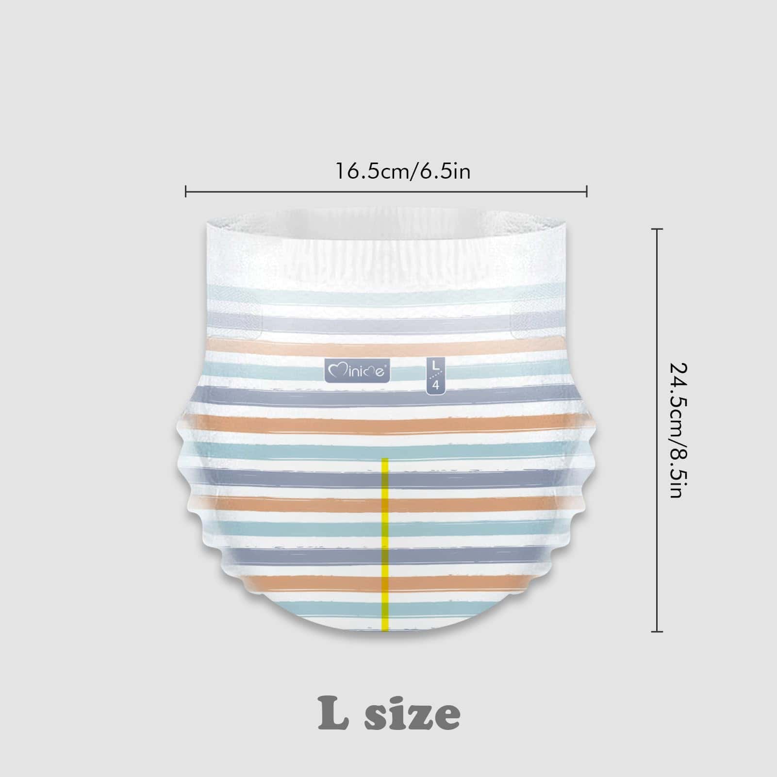 Pañales para Bebé Minime - Talla 4 (22-33 lbs), Grande, 76 - Imagen 3