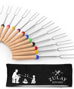 Palos para Malvaviscos Zulay Resistentes para Fogata Extra