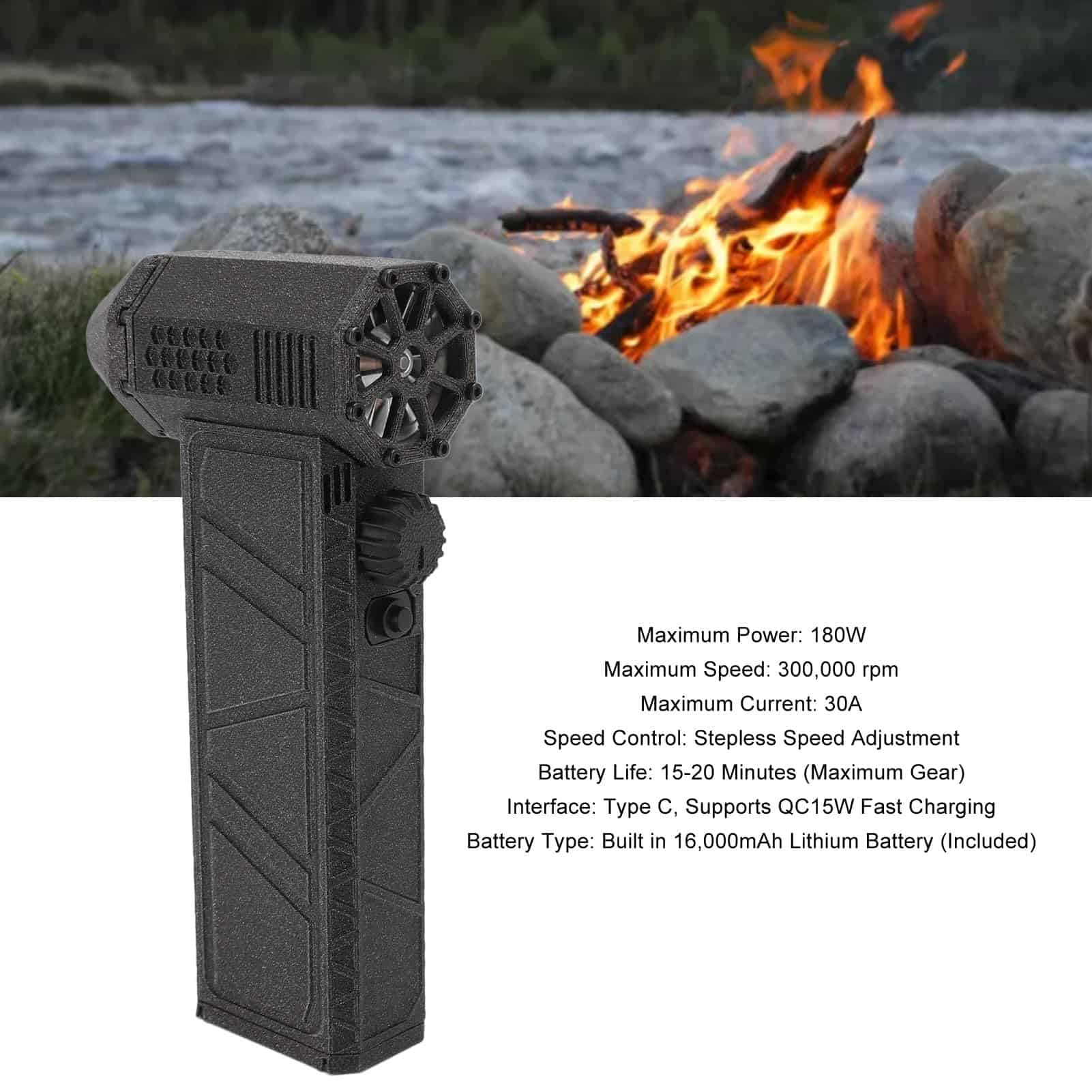 Soplador de Aire Jet Dry, Soplador Súper de 300,000 RPM con - Imagen 6