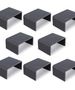 Lonffery 2x4 Acero Bolsillo de Barandilla para Remolque -