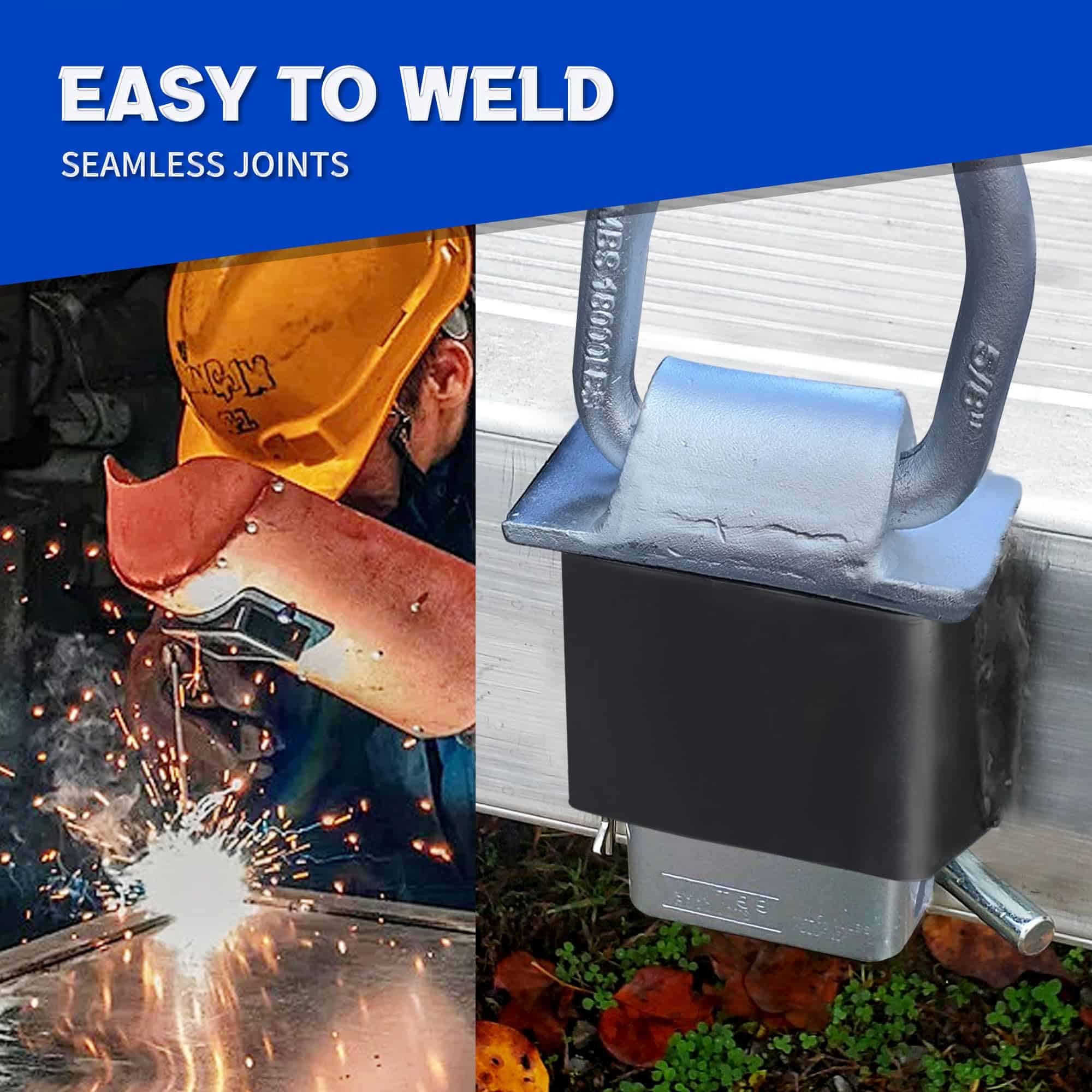 Lonffery 2x4 Acero Bolsillo de Barandilla para Remolque - - Imagen 3