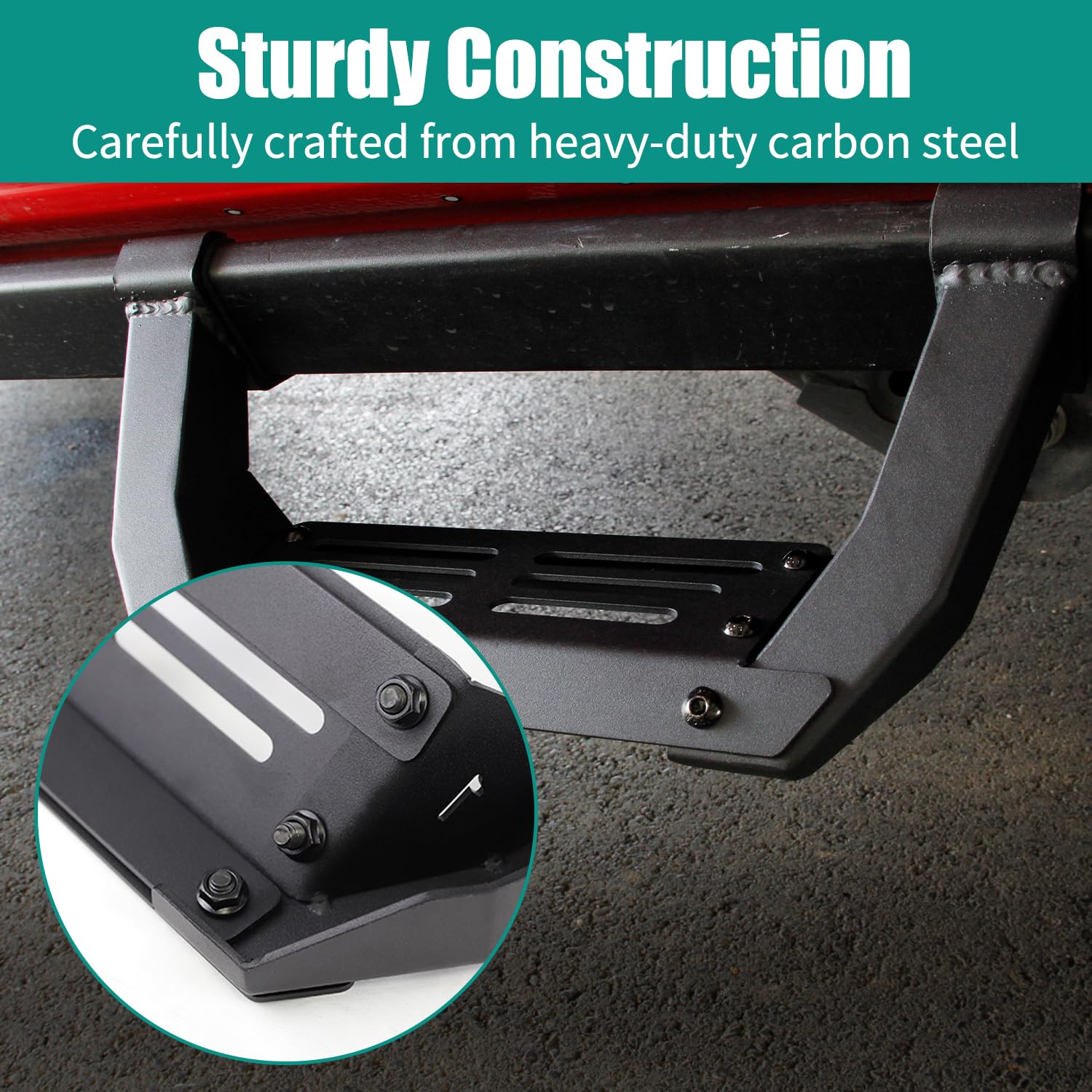 2 Pcs Escalones Laterales Compatibles con Ford Bronco 2/4 - Imagen 4