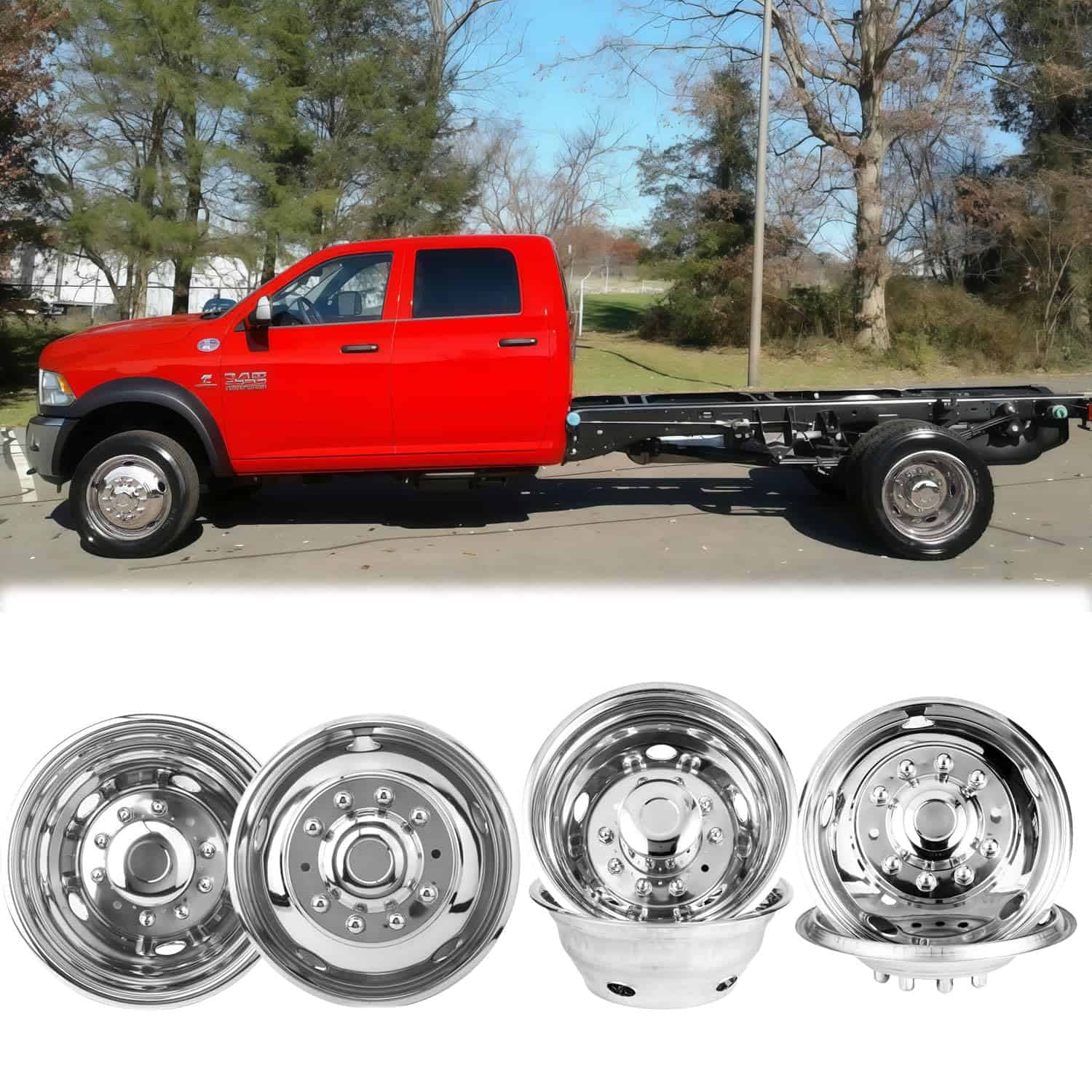 Juego de Simuladores de Rueda Doble de Acero Inoxidable