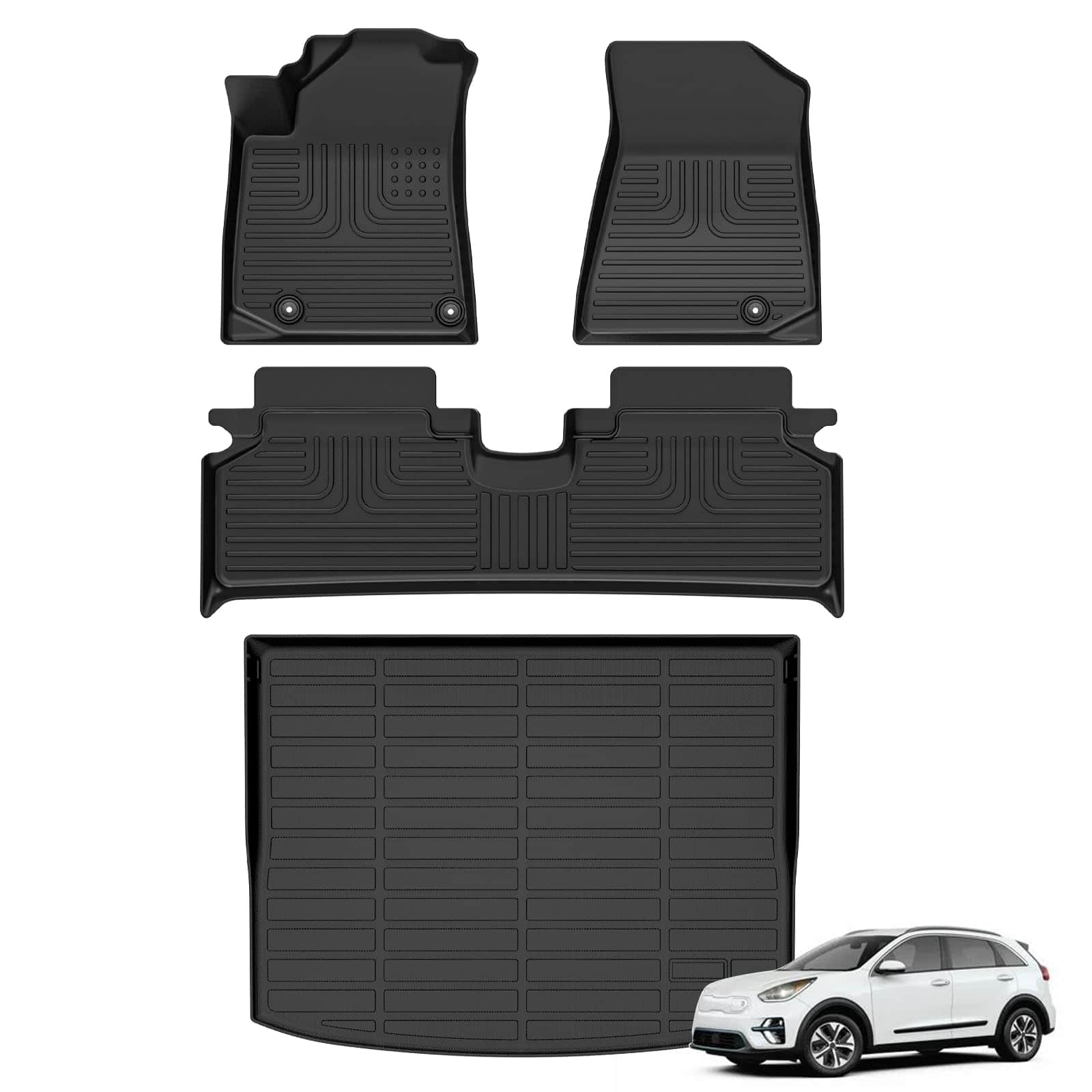 Tapetes y Forro de Maletero AZYT para Kia Niro EV 2023 2024