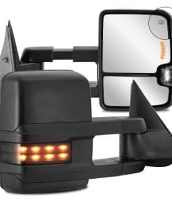 Espejos de Remolque EVERESTWAY 2PCS Negro Power Heated