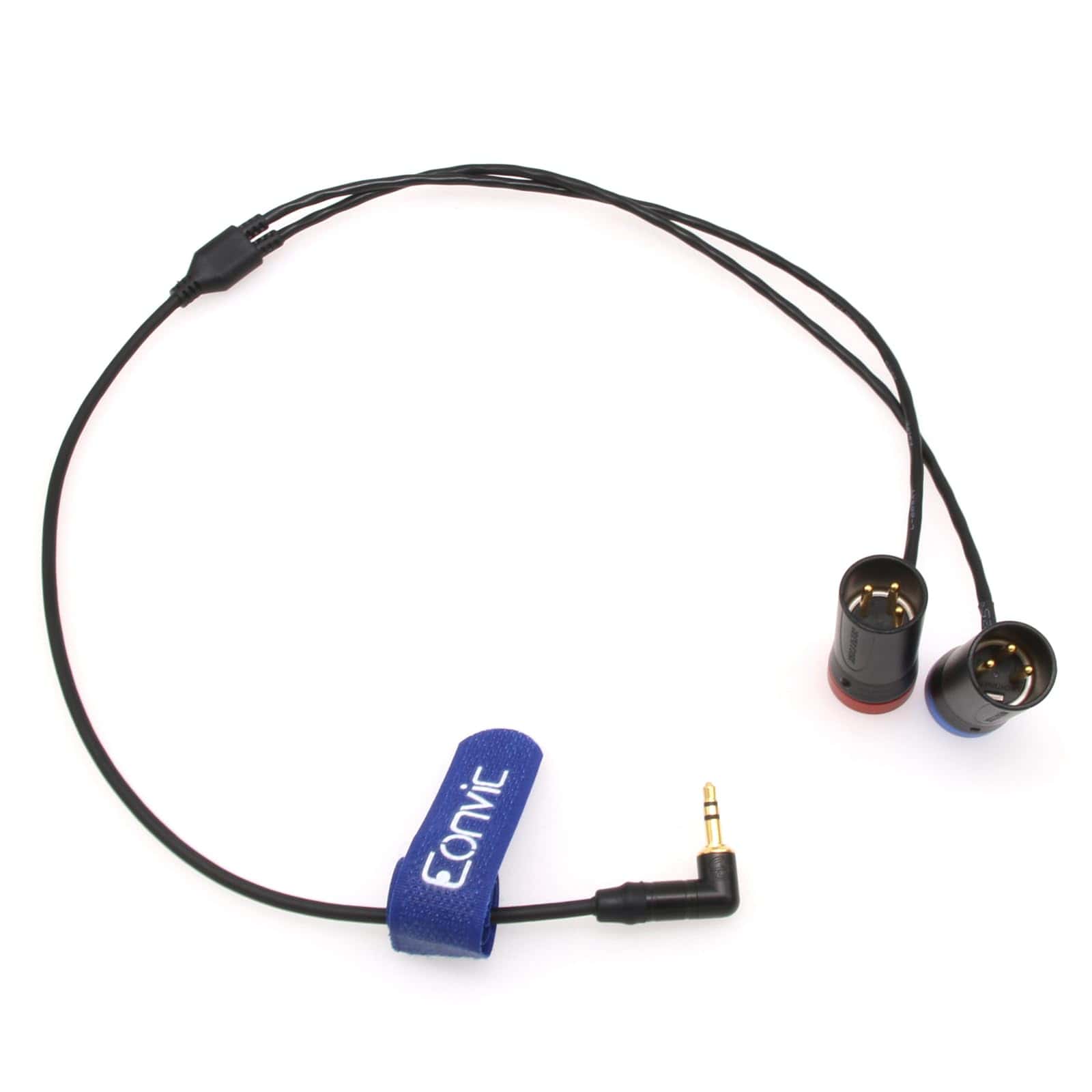 Cable Y Eonvic de 3.5mm en ángulo recto TRS a Doble XLR de - Imagen 6