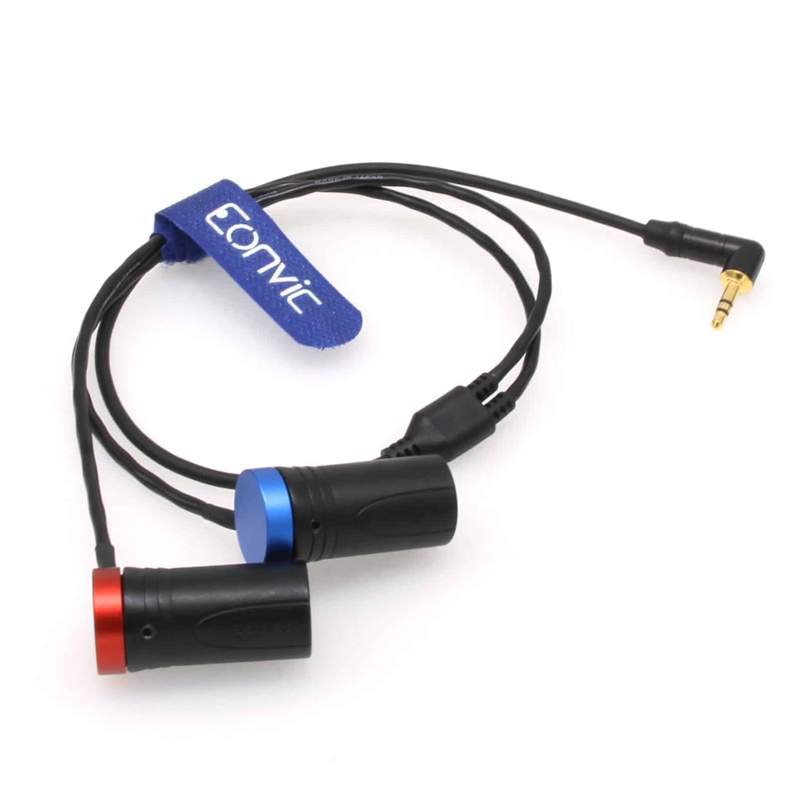 Cable Y Eonvic de 3.5mm en ángulo recto TRS a Doble XLR de - Imagen 5