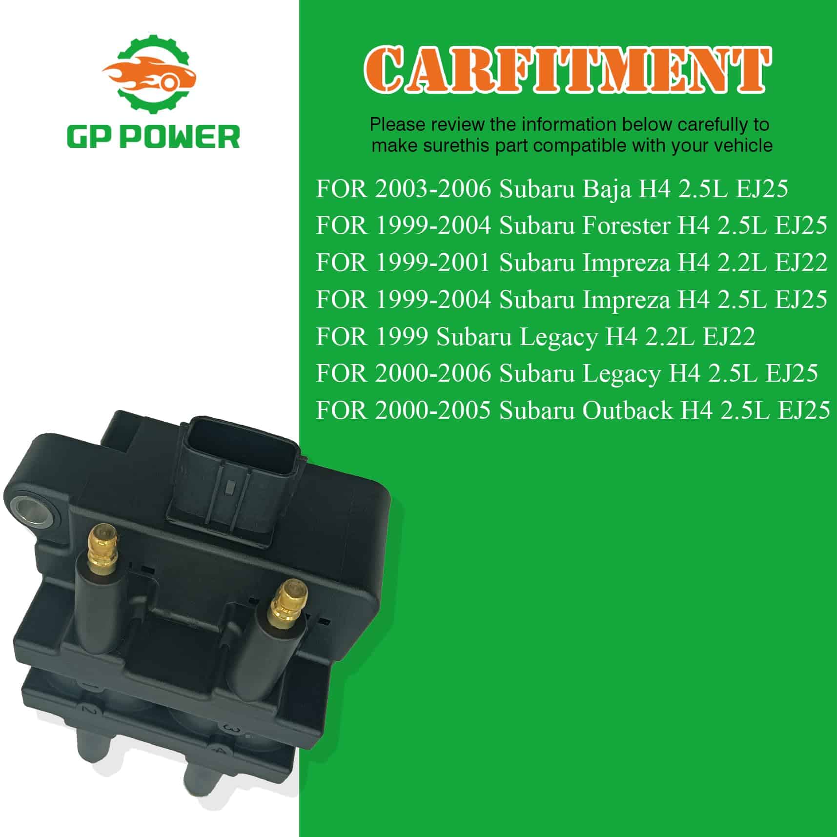 Paquete de 1 bobina de encendido GP POWER 22433-AA410 UF240 - Imagen 5