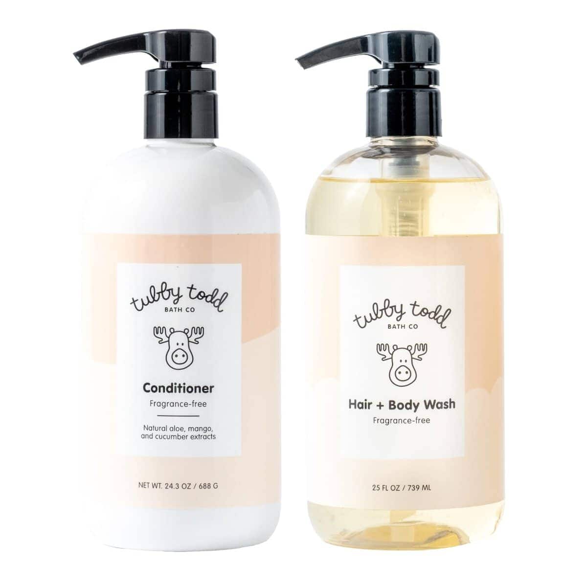 Dúo de champú y acondicionador para bebés TUBBY TODD -