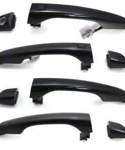 Conjunto de 8 Piezas de Manijas de Puerta Exteriores Negras