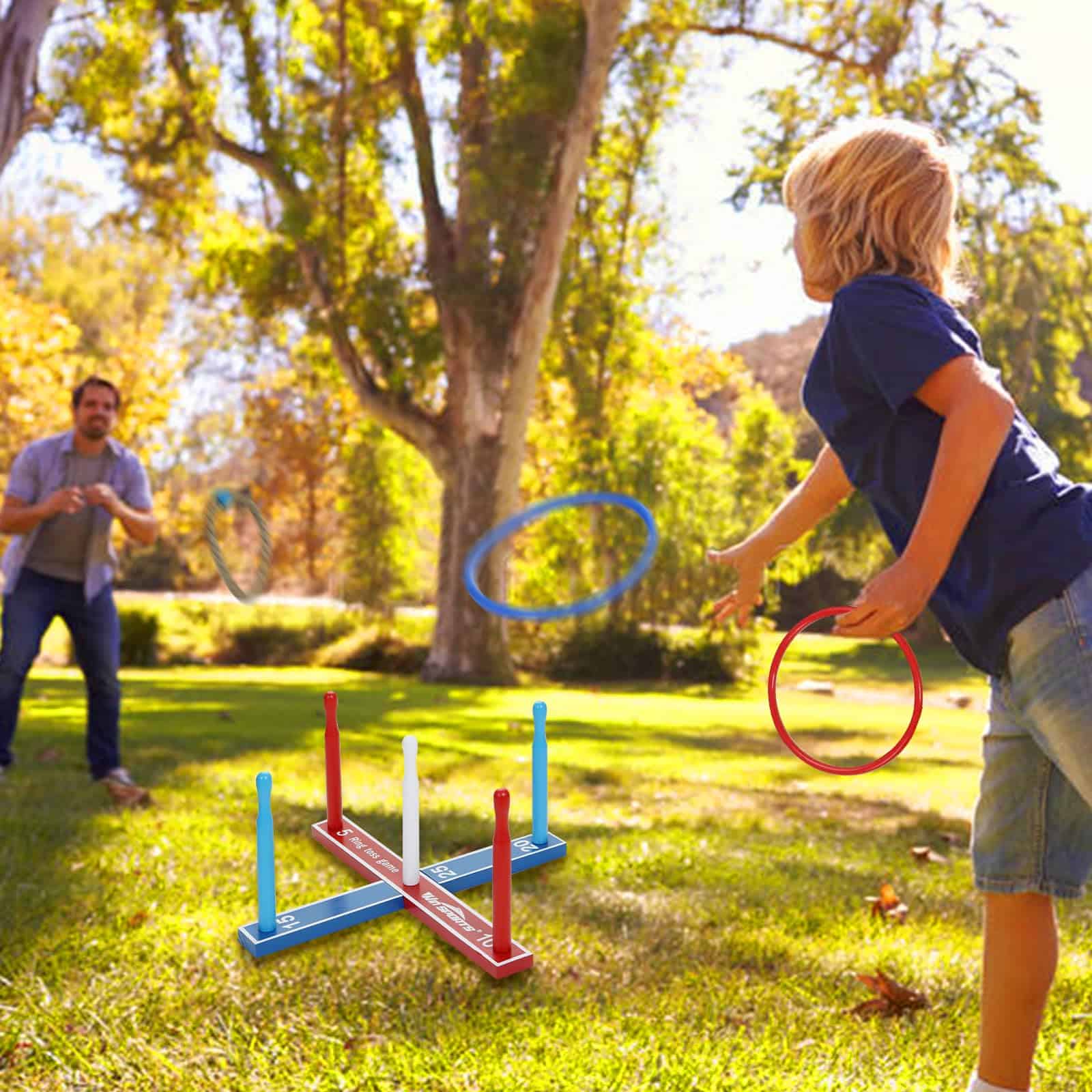 Juego de Anillo Lanzador de Madera Win SPORTS, Divertido - Imagen 3