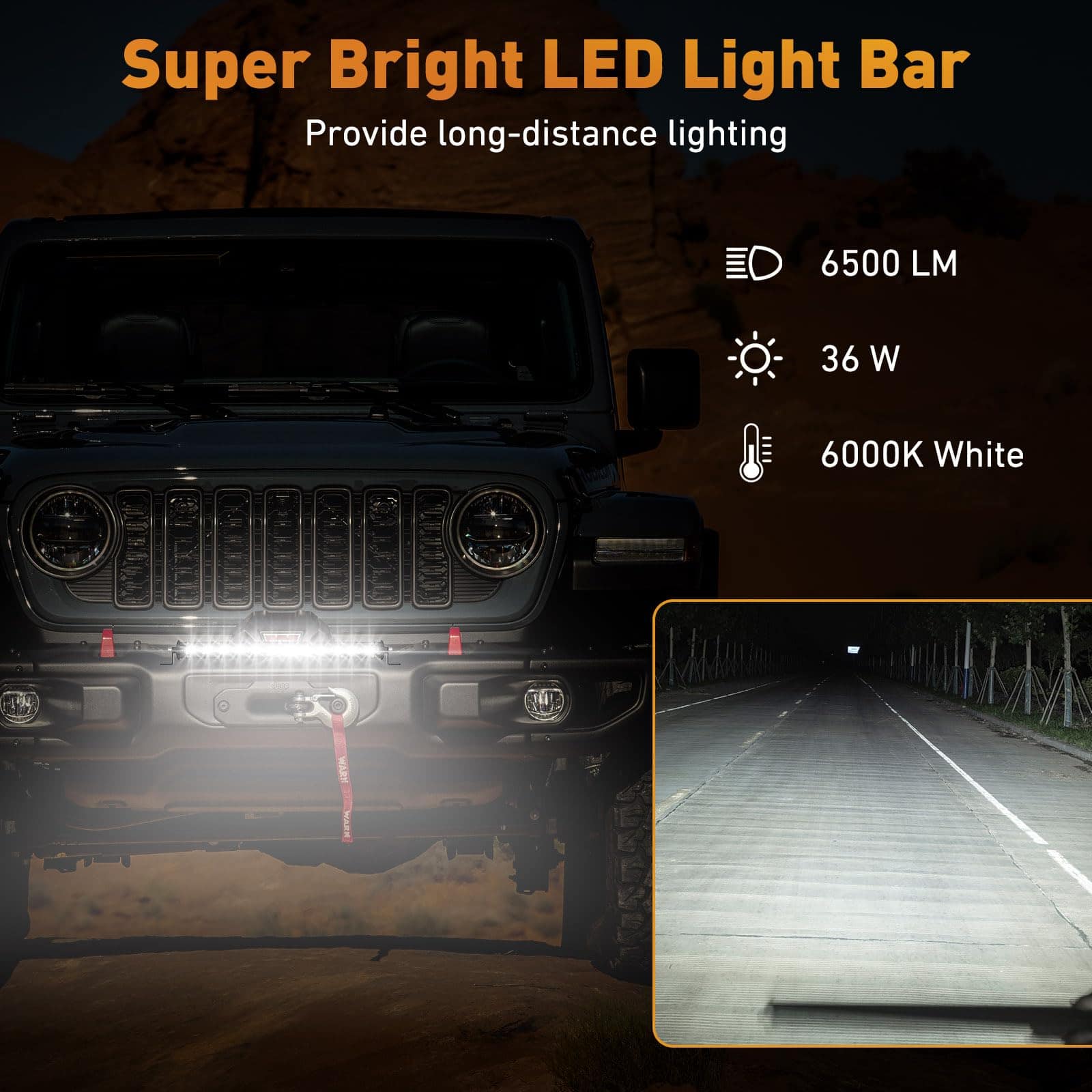 Barra de luz LED TALMYT de 13 pulgadas, Barra de luz - Imagen 3