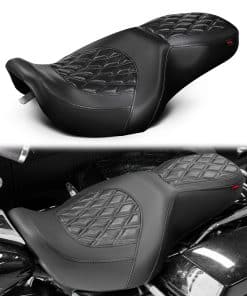 Asiento de pasajero JUNJUMOTO para motocicleta Cojín de