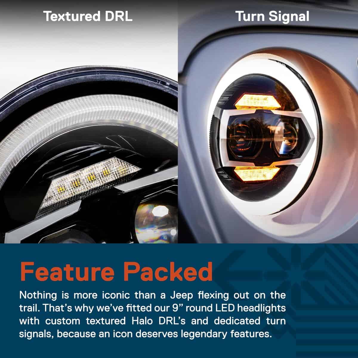 Faro delantero redondo LED de 9 pulgadas TRUE MODS para - Imagen 4