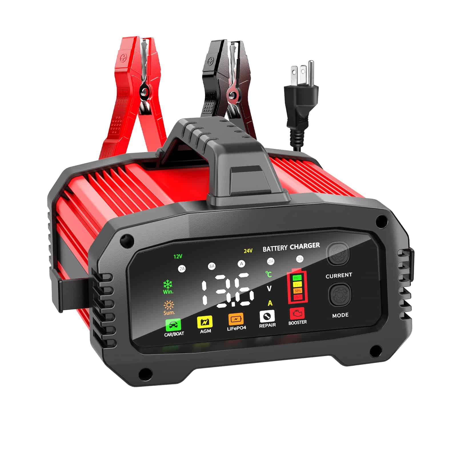 Cargador de Batería Inteligente YONHAN 25Amp 12V/24V - 5