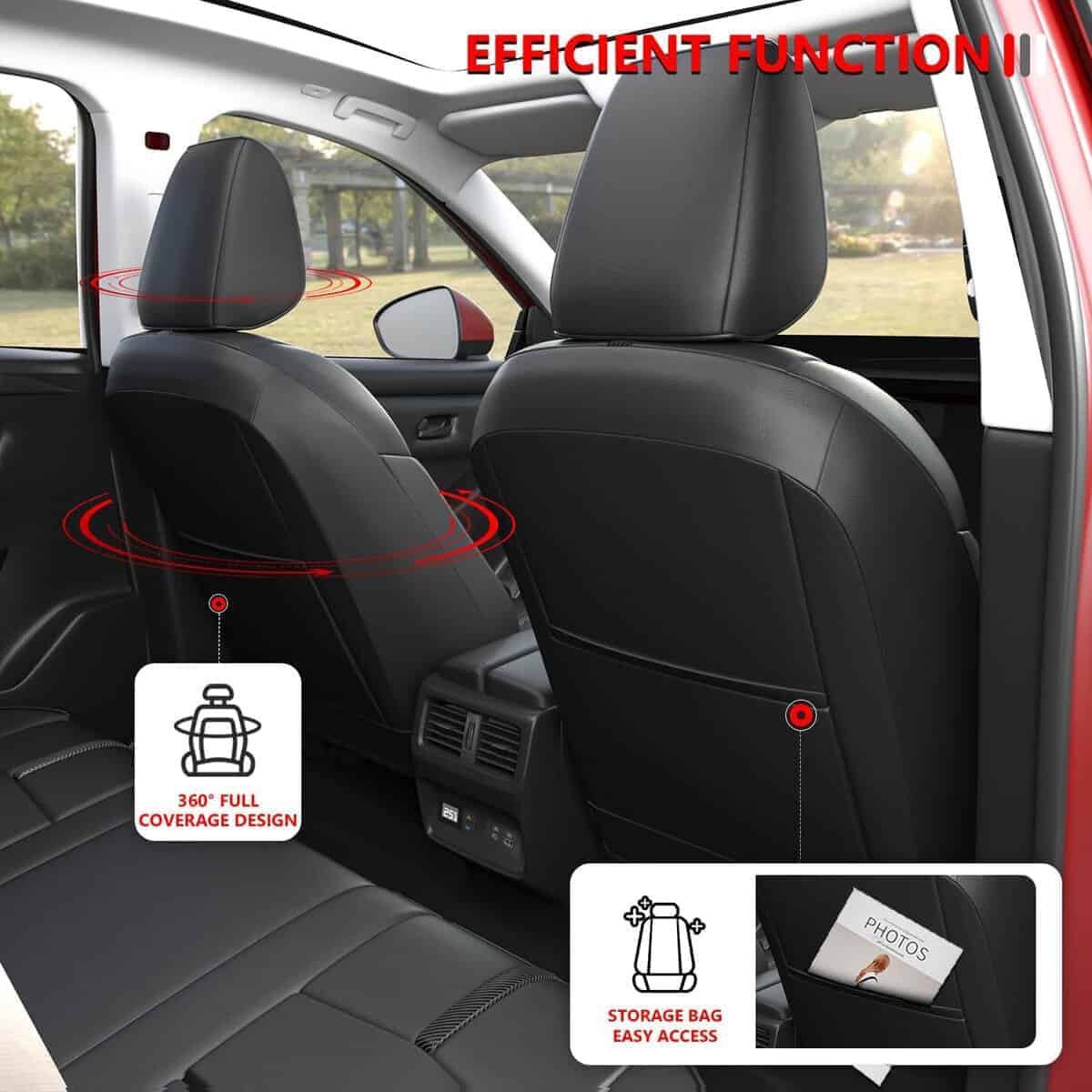 Fundas para Asientos PTYYDS Compatibles con Nissan Rogue - Imagen 4