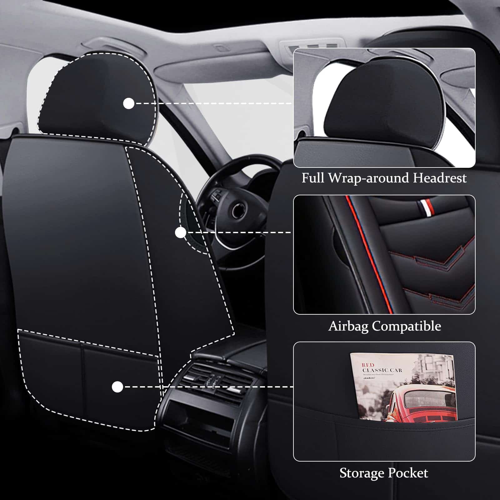 Cubierta de Asiento de Coche para Mitsubishi Outlander - Imagen 3