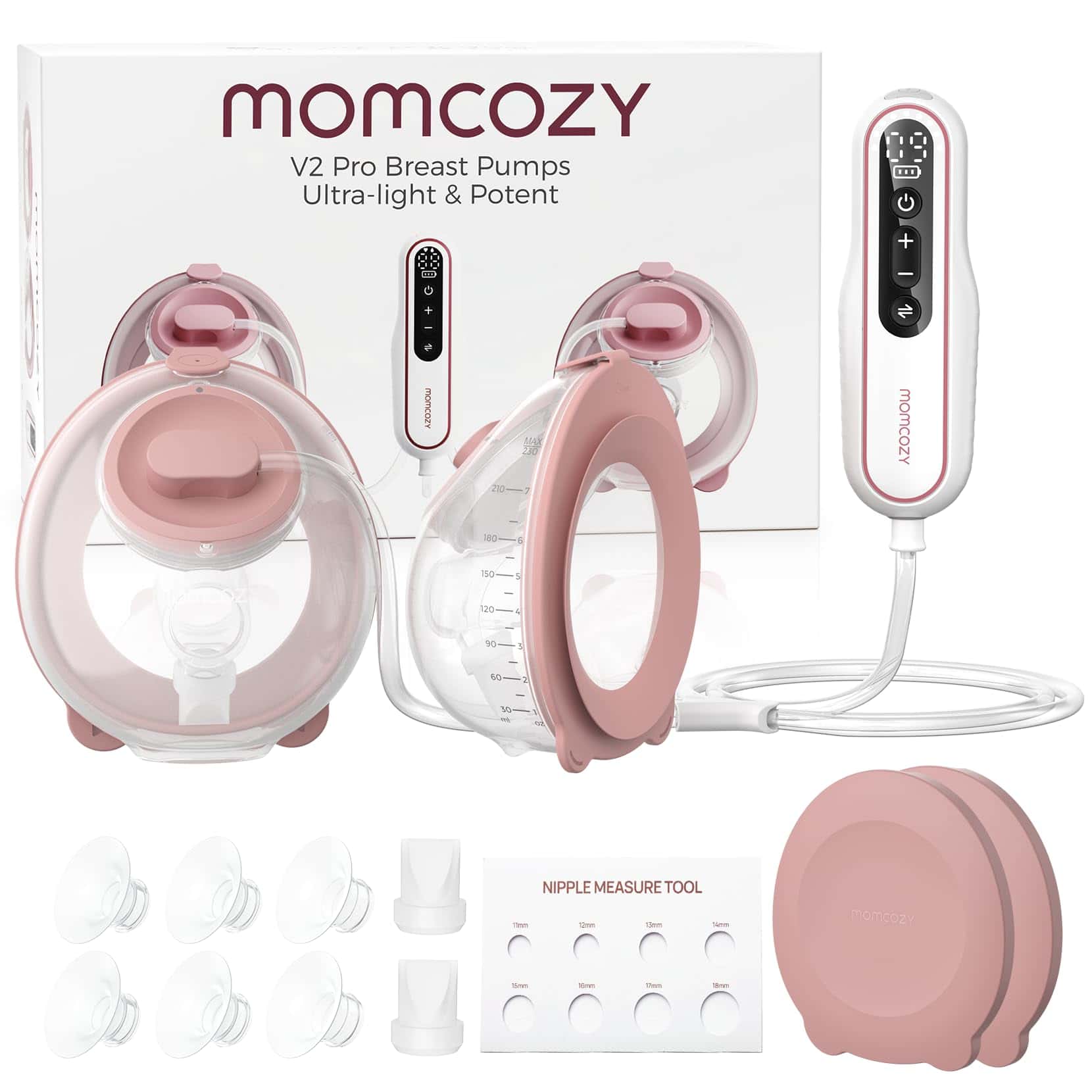 Extractor de Leche Momcozy BP141 Slim & Quiet, Manos Libres