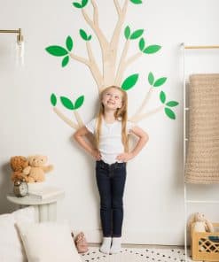 Tabla de Crecimiento de Madera para Pared, Diseño de Árbol,