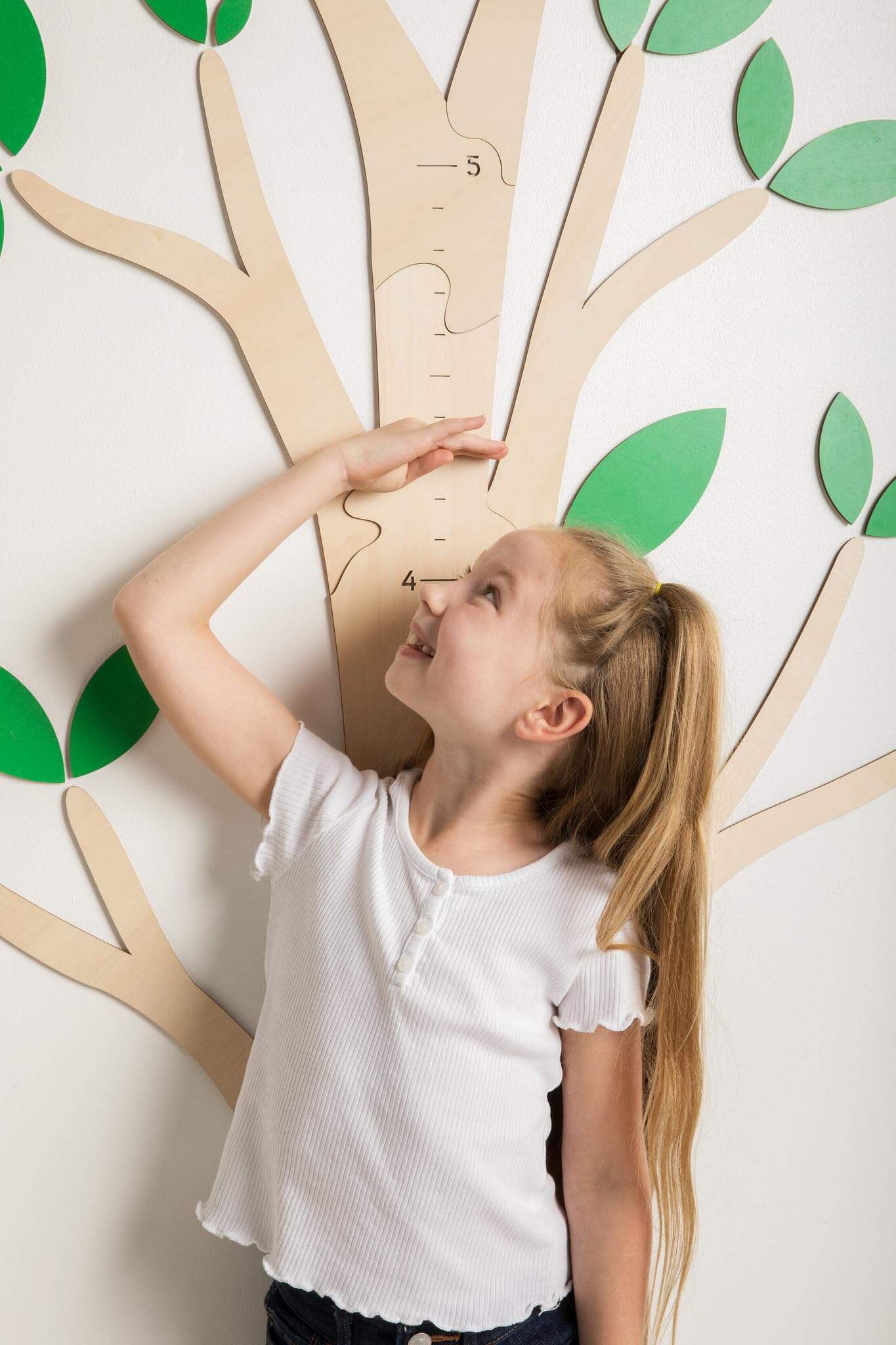 Tabla de Crecimiento de Madera para Pared, Diseño de Árbol, - Imagen 3
