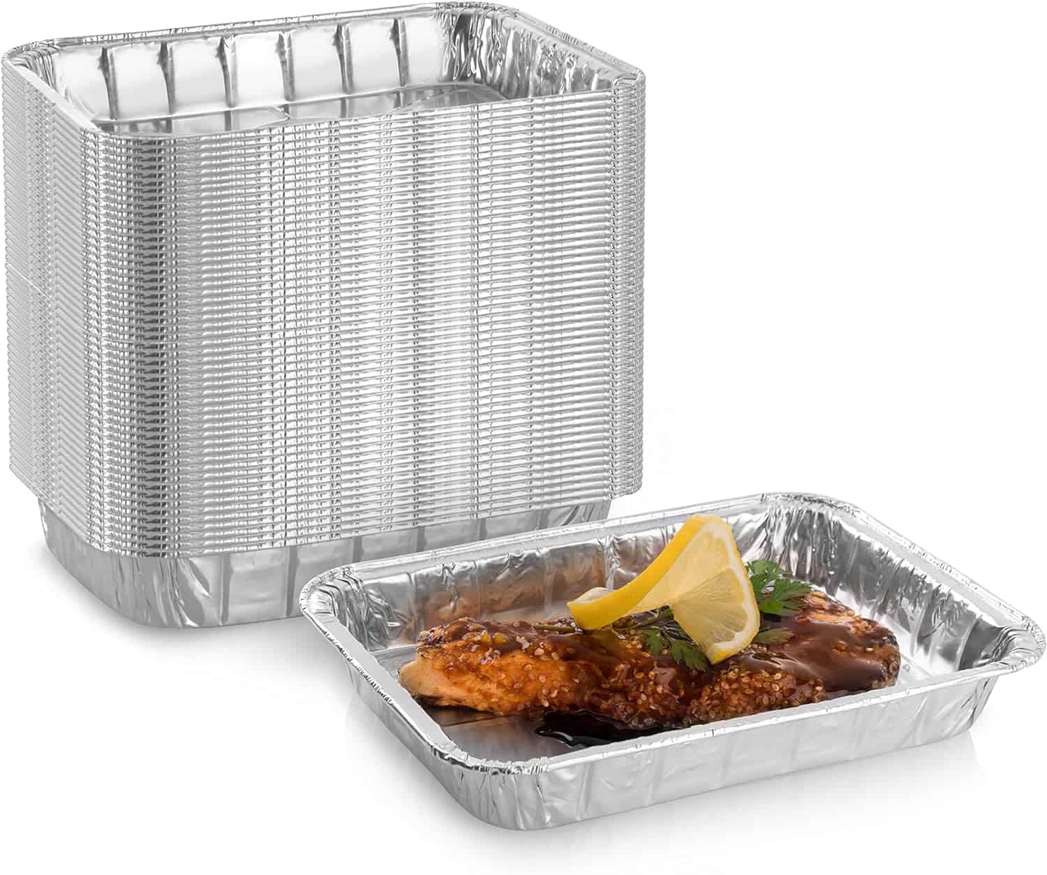 Bandejitas de Aluminio para Parrilla para Recoger Grasa