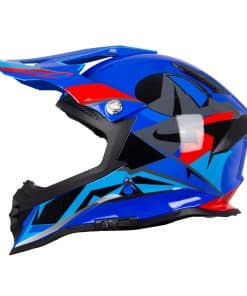 Casco de Motocicleta Dual Sport Crown Racing, Casco de