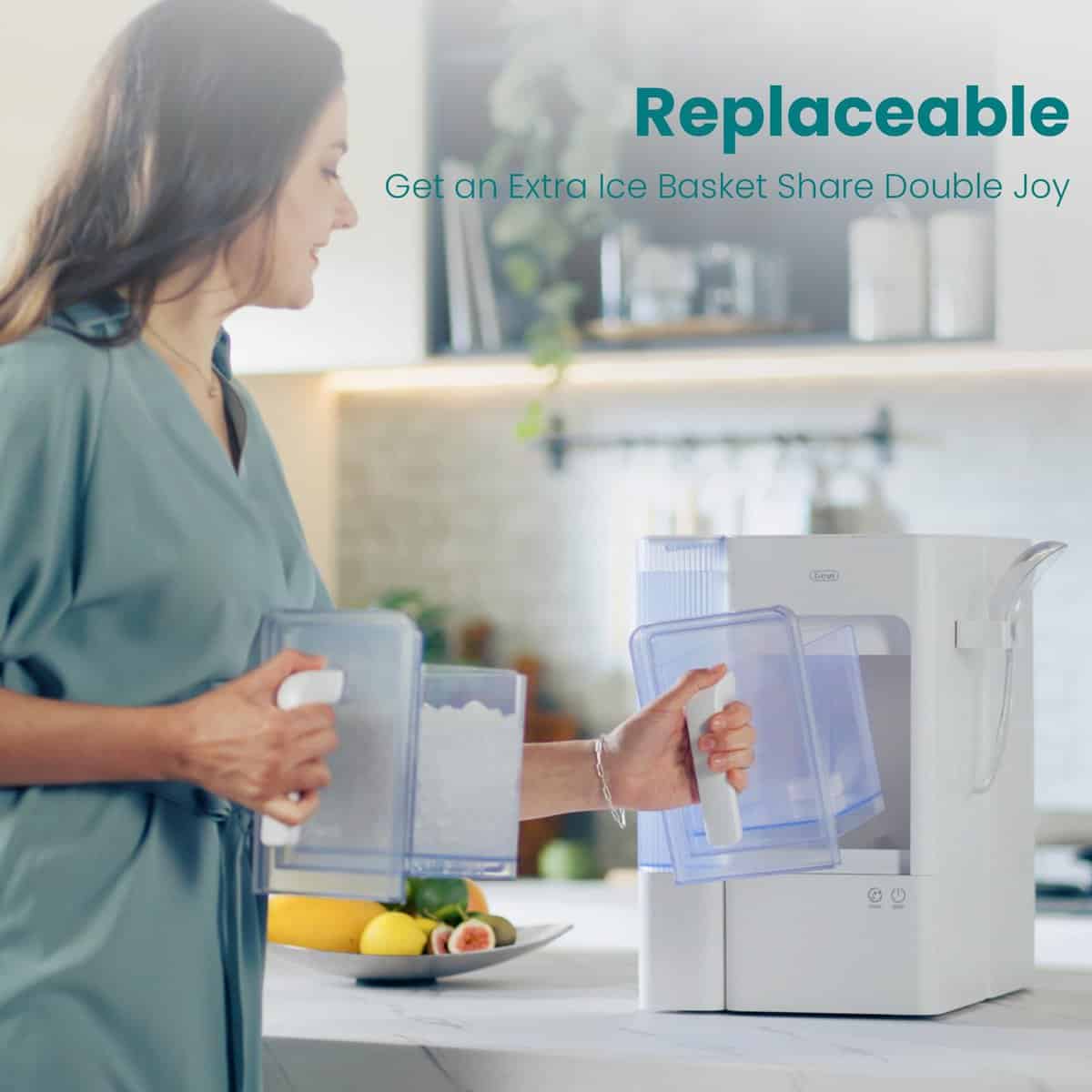 Canasta de Hielo Gevi Adella con Capacidad de 2.5LBS, - Imagen 4