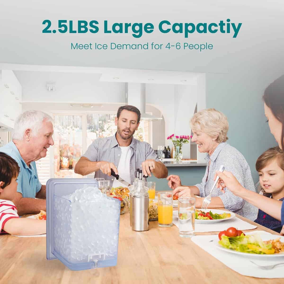 Canasta de Hielo Gevi Adella con Capacidad de 2.5LBS, - Imagen 6