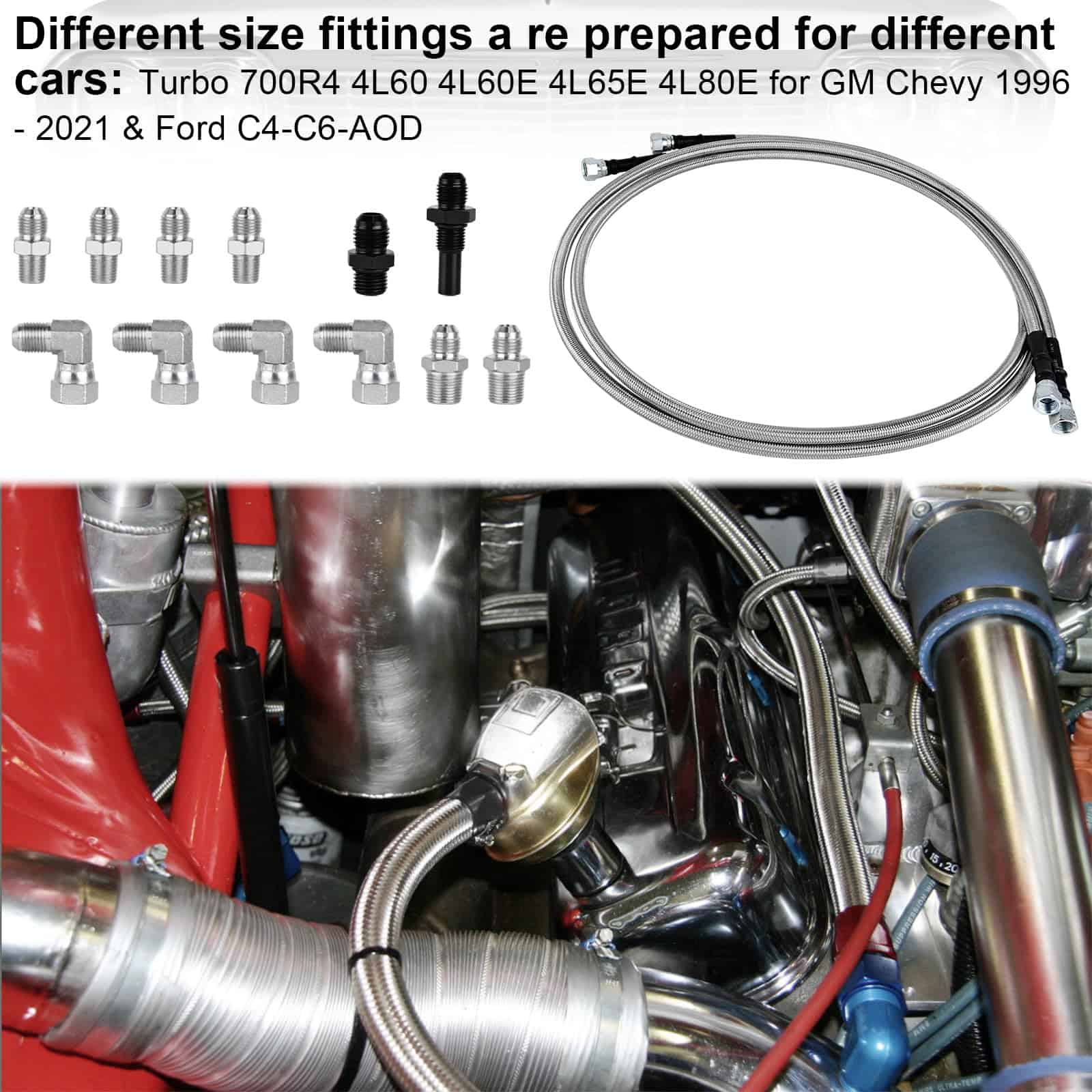 Líneas de Enfriador de Transmisión MuRealy - Kit de 70" de - Imagen 7