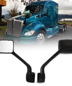 Espejo de capó negro Sterlix para Kenworth T680 Peterbilt