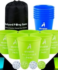 Juegos de Patio Aivalas Glow in Dark, Juego de Pongs de