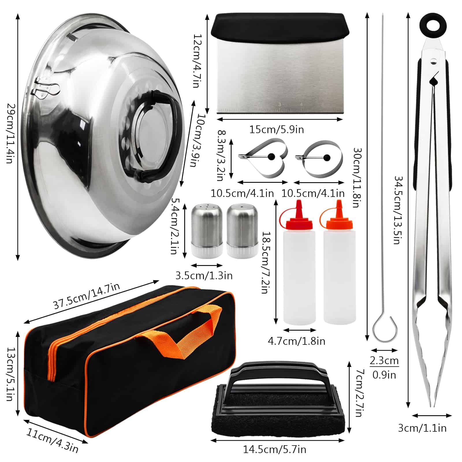 Set de 41 Piezas de Utensilios para Parrilla Accesorios - Imagen 7