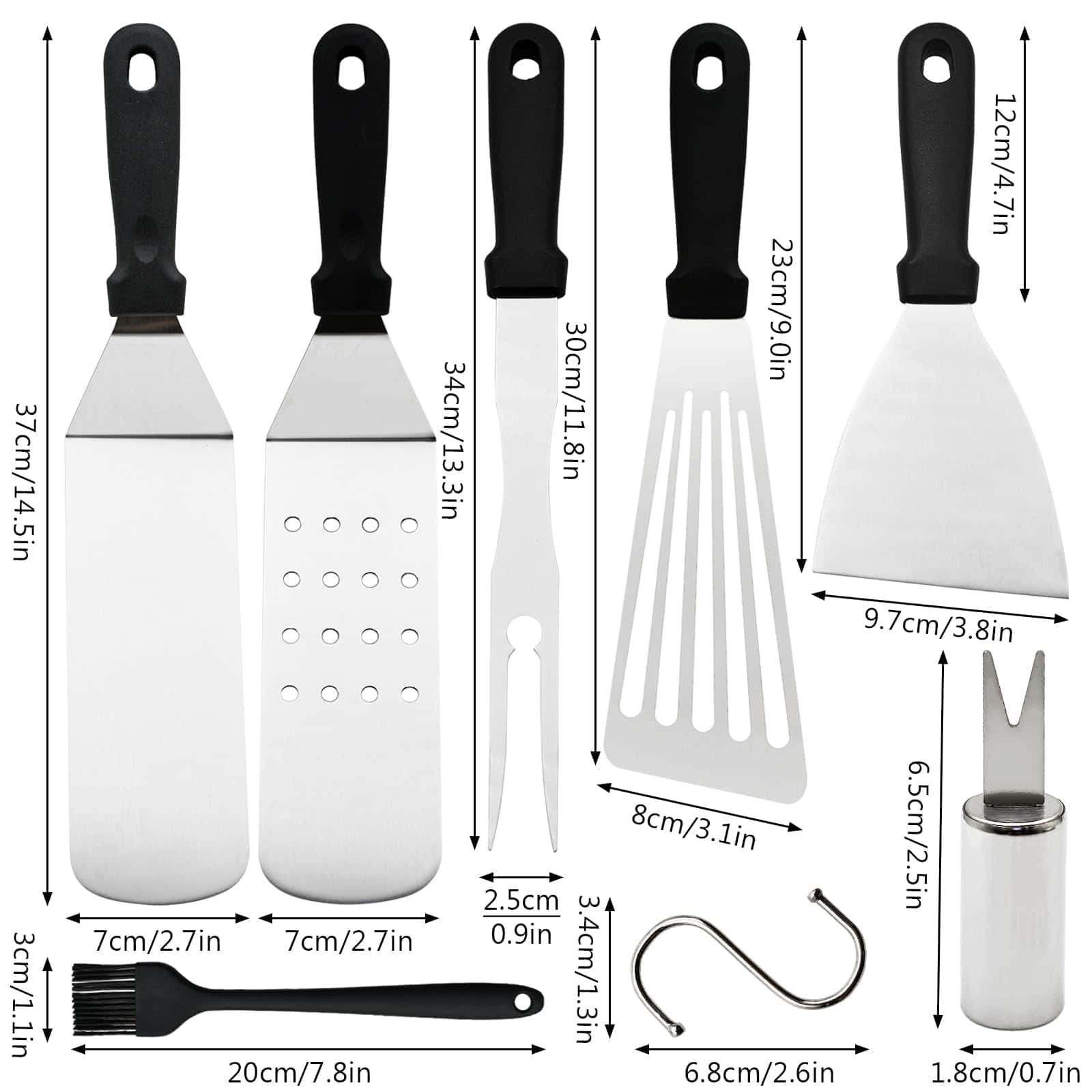 Set de 41 Piezas de Utensilios para Parrilla Accesorios - Imagen 6