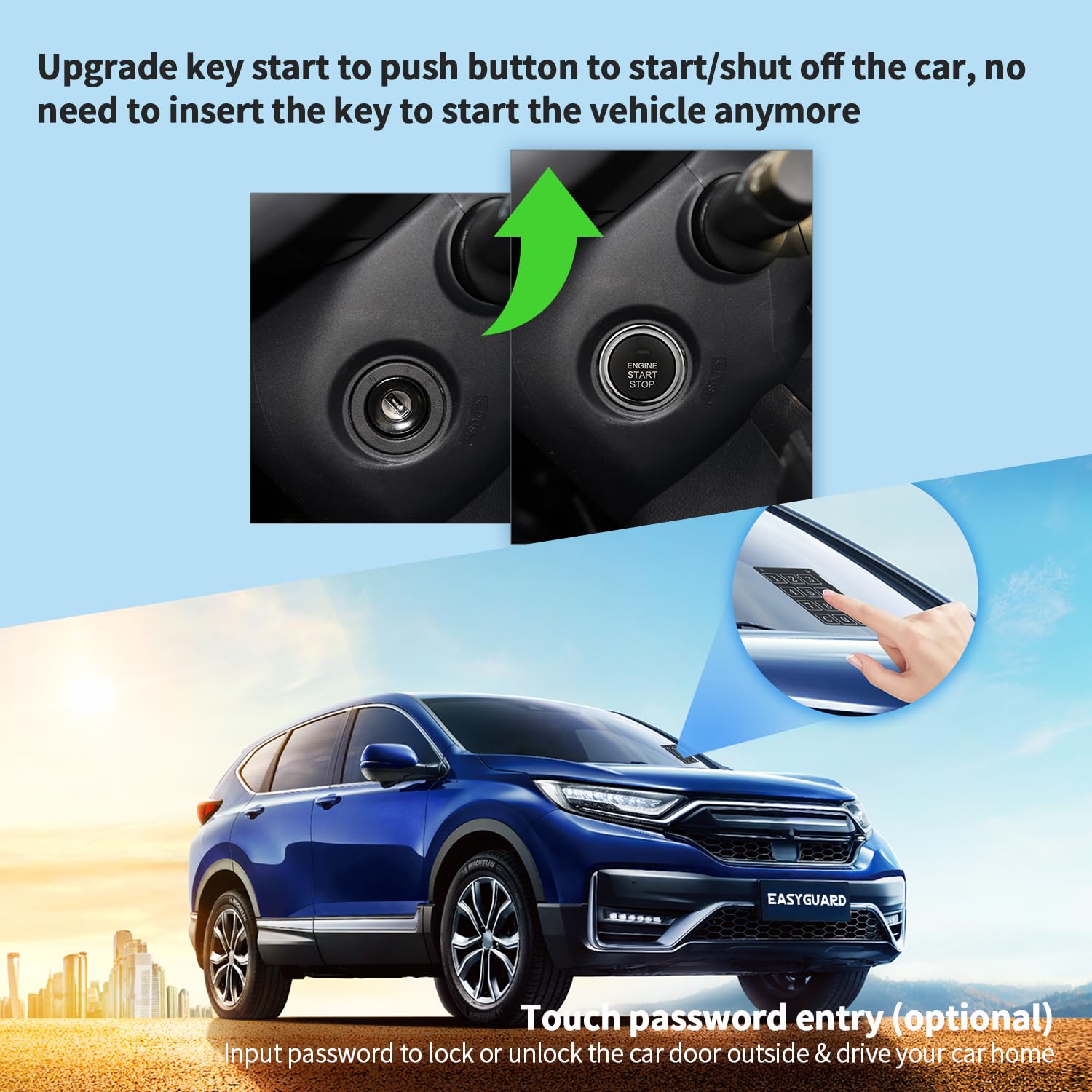 Arrancador remoto EASYGUARD SEMI Plug Play PKE para Honda - Imagen 9