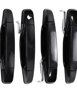 Manija de la puerta exterior GafeSkui negra 4 piezas