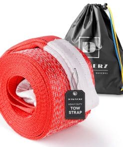 Dawnerz Tow Strap Heavy Duty 20 ft 85000 lbs - Recovery Tow