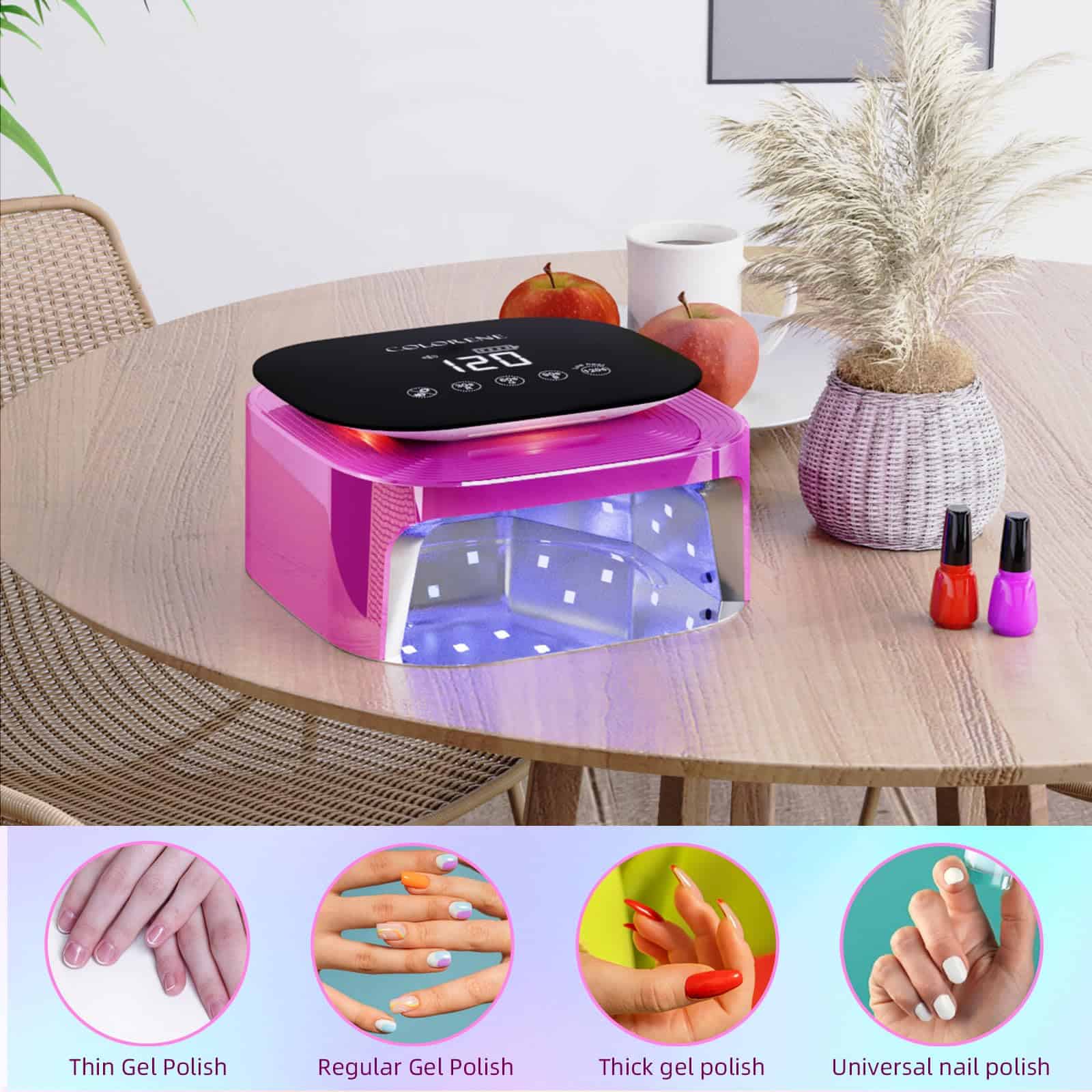 Lámpara de Uñas UV LED Inalámbrica, 60W Secador de Uñas - Imagen 3