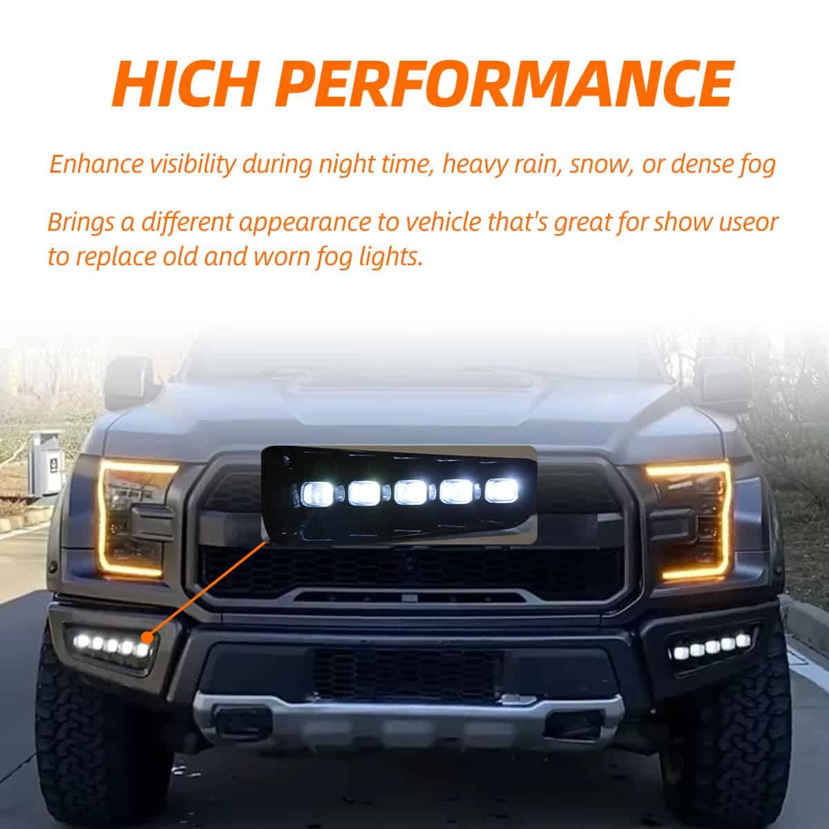 Juego de Luces LED de Niebla Delantera Compatible con F150 - Imagen 6