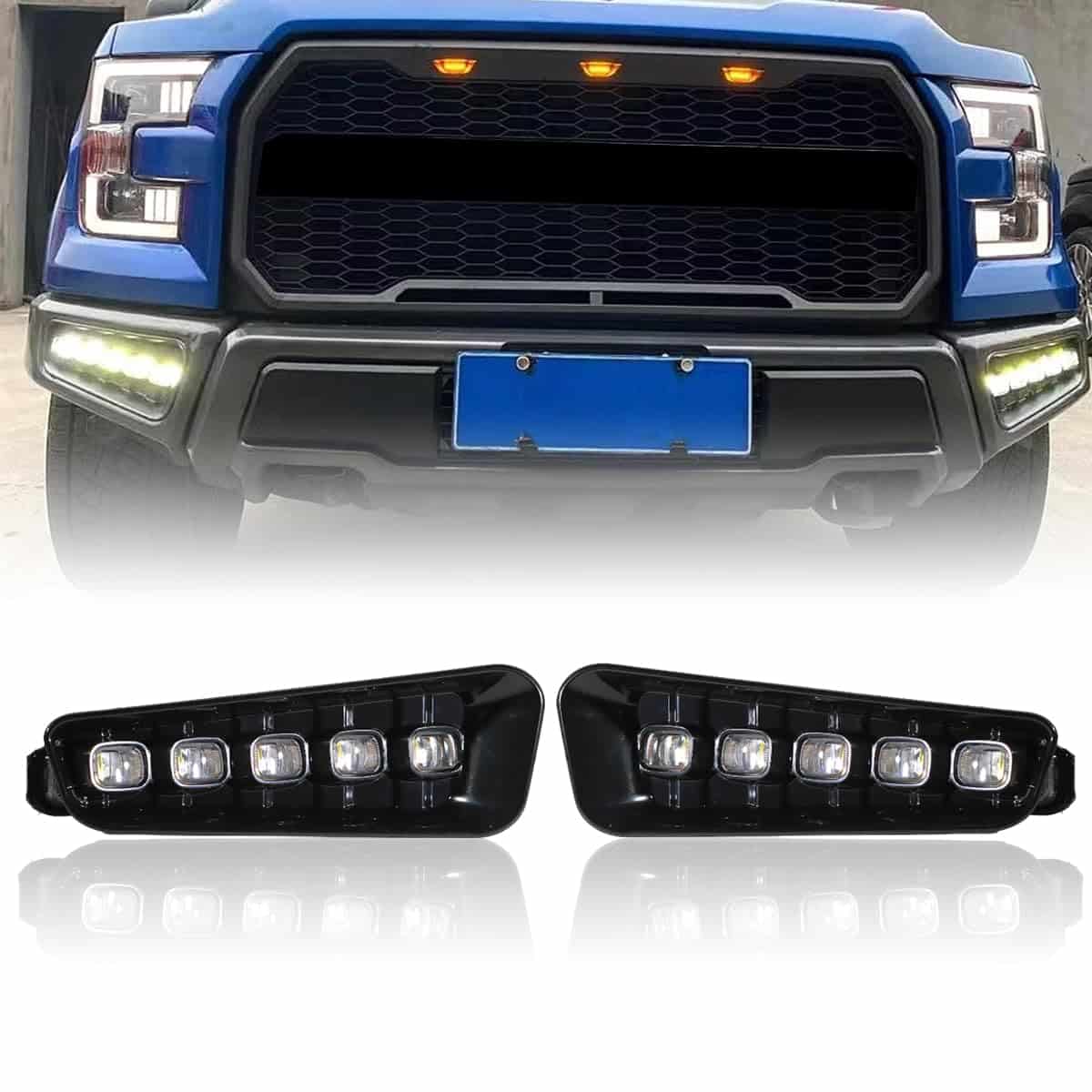 Juego de Luces LED de Niebla Delantera Compatible con F150