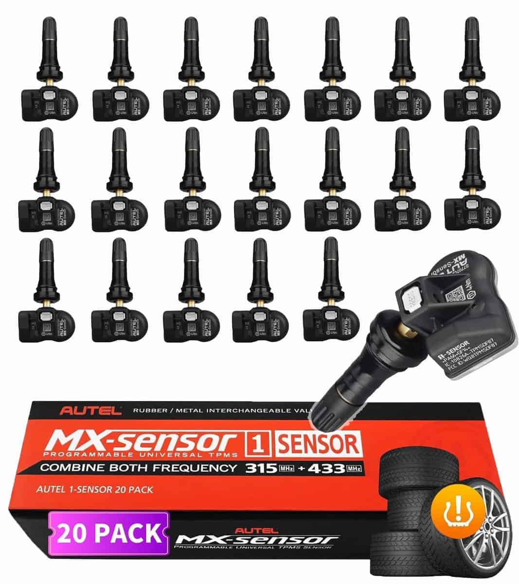 Set de 20 Sensores TPMS Autel MX de Doble Frecuencia 315MHz