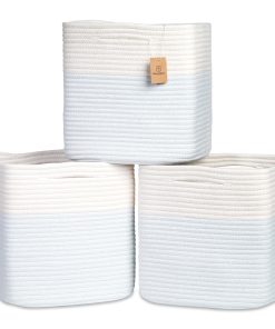 Cestas de Almacenamiento de Cubo de 13 Pulgadas -Blanco Roto