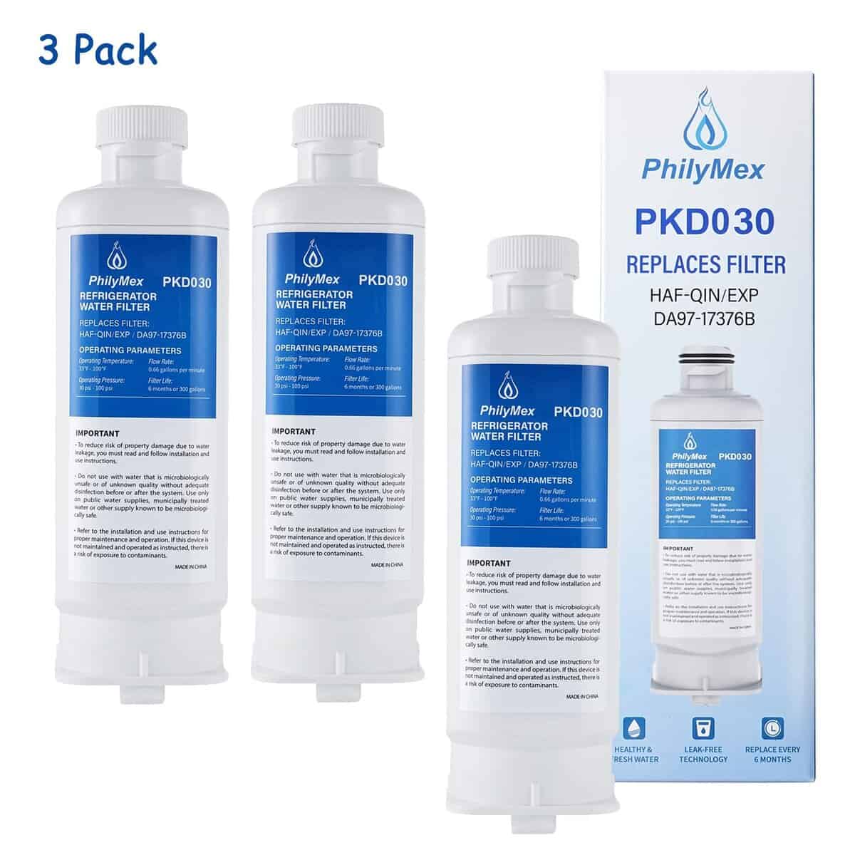 (Paquete de 3) Filtro de agua DA97-17376B para Samsung - Imagen 3