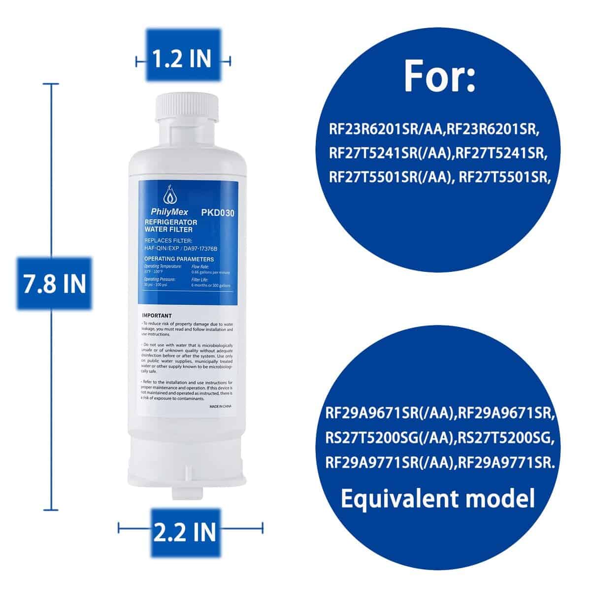 (Paquete de 3) Filtro de agua DA97-17376B para Samsung - Imagen 4