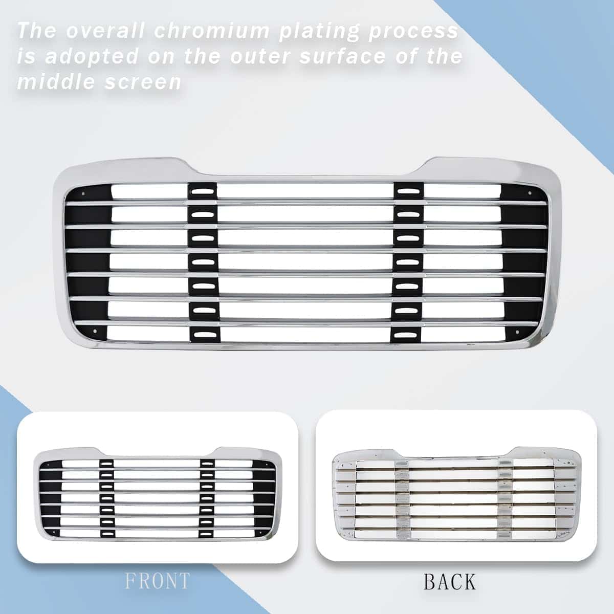 Parrilla de Radiador delantero cromada Compatible con - Imagen 3
