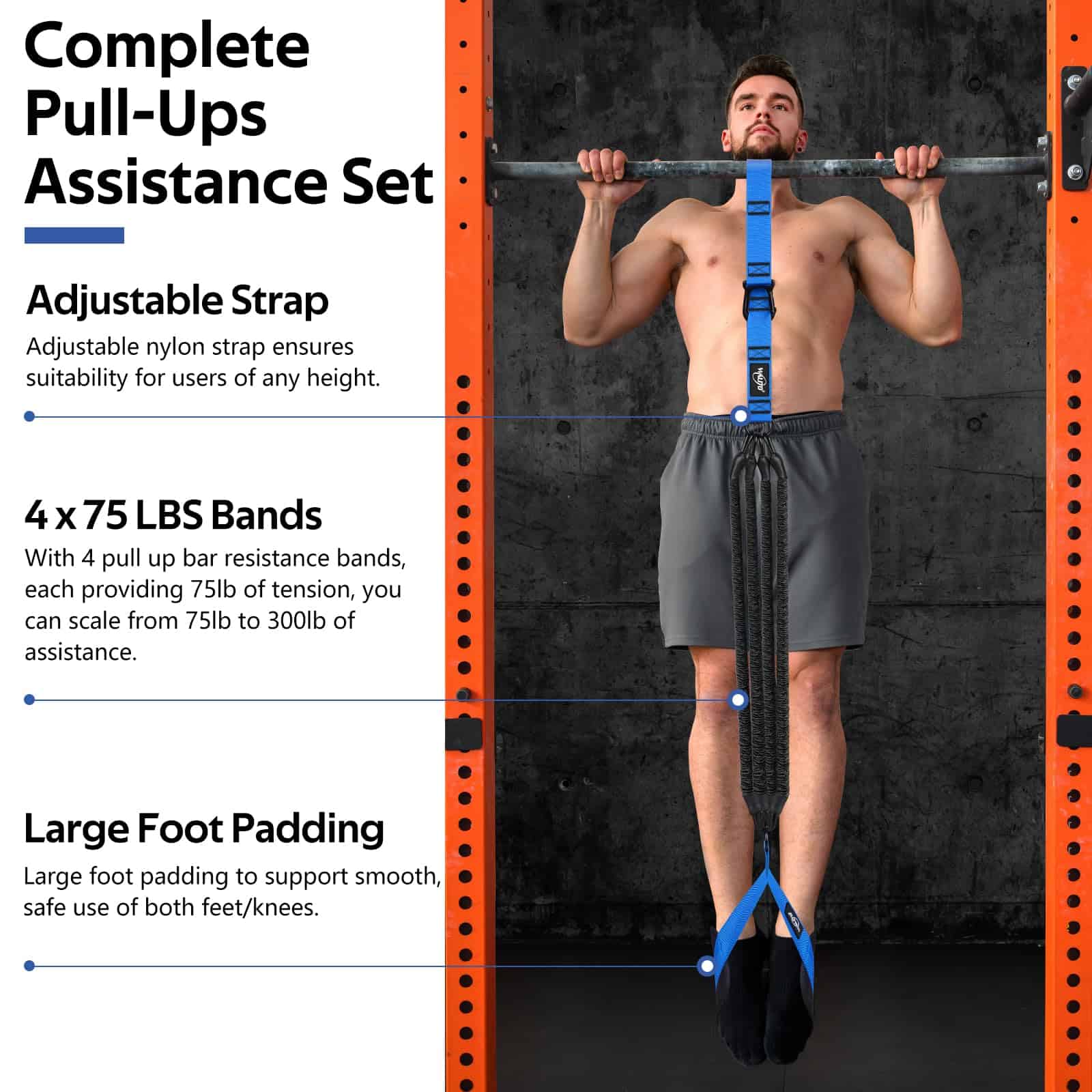 Bandas de Asistencia para Pull Up 300lbs, Bandas de - Imagen 3