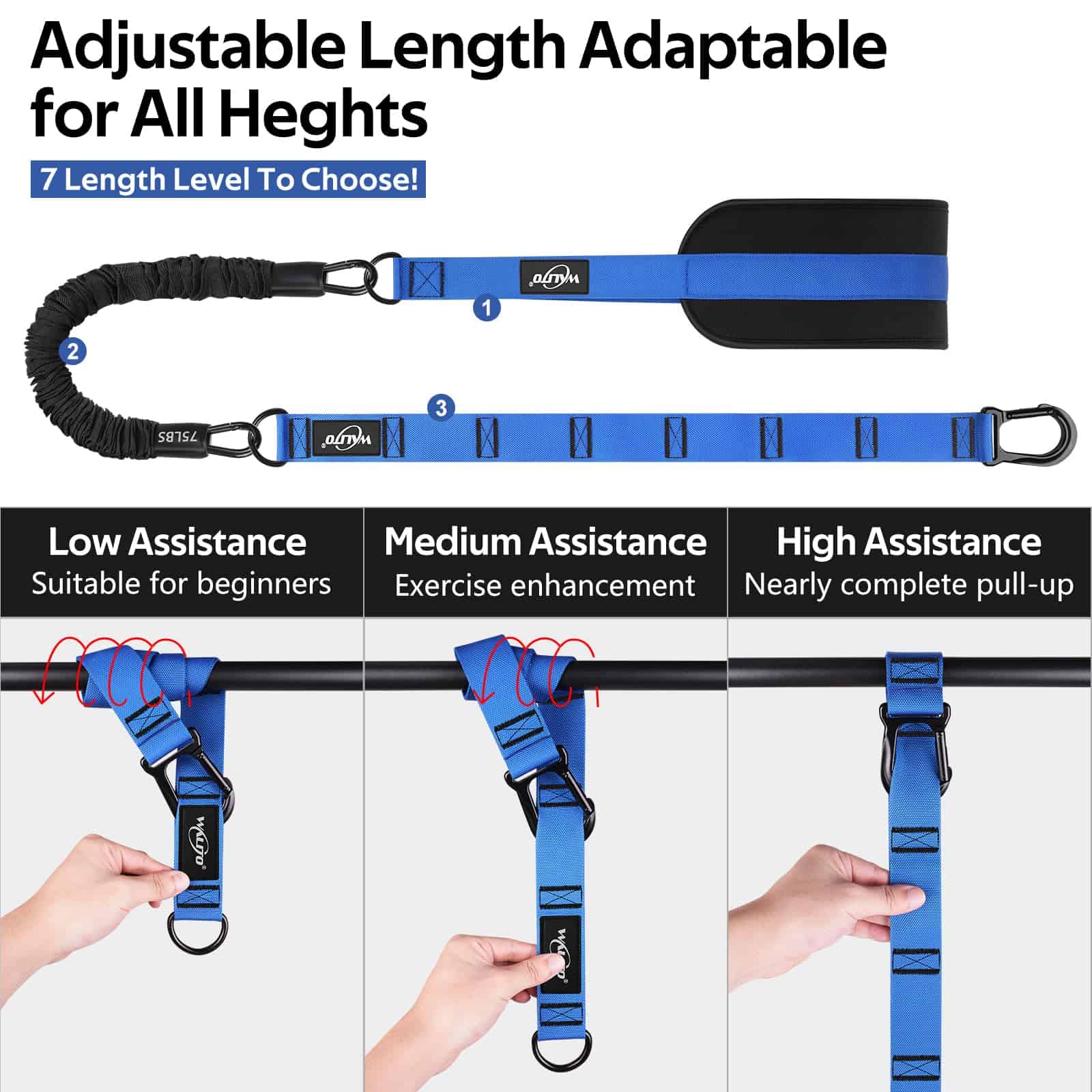 Bandas de Asistencia para Pull Up 300lbs, Bandas de - Imagen 5