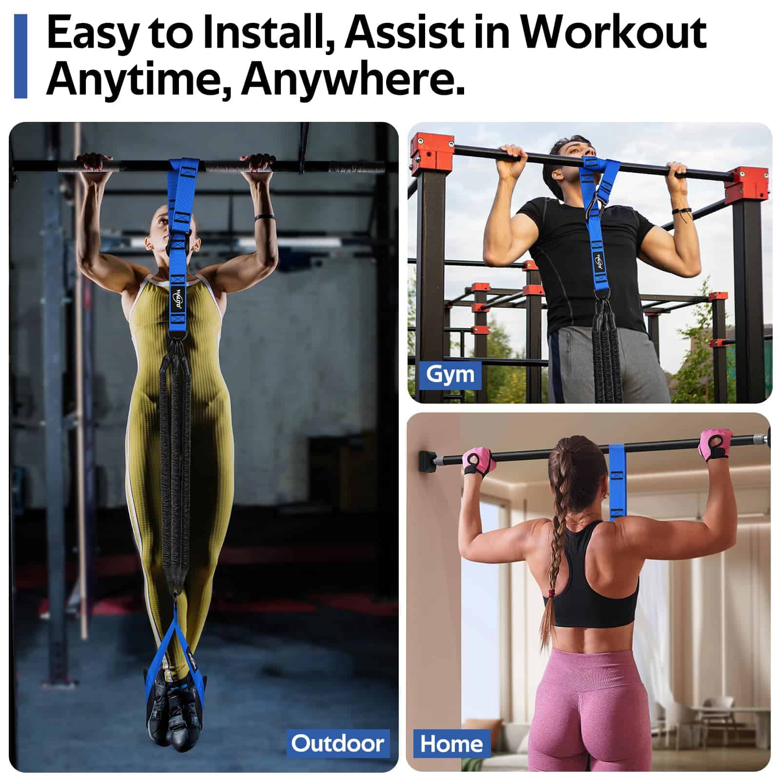 Bandas de Asistencia para Pull Up 300lbs, Bandas de - Imagen 9