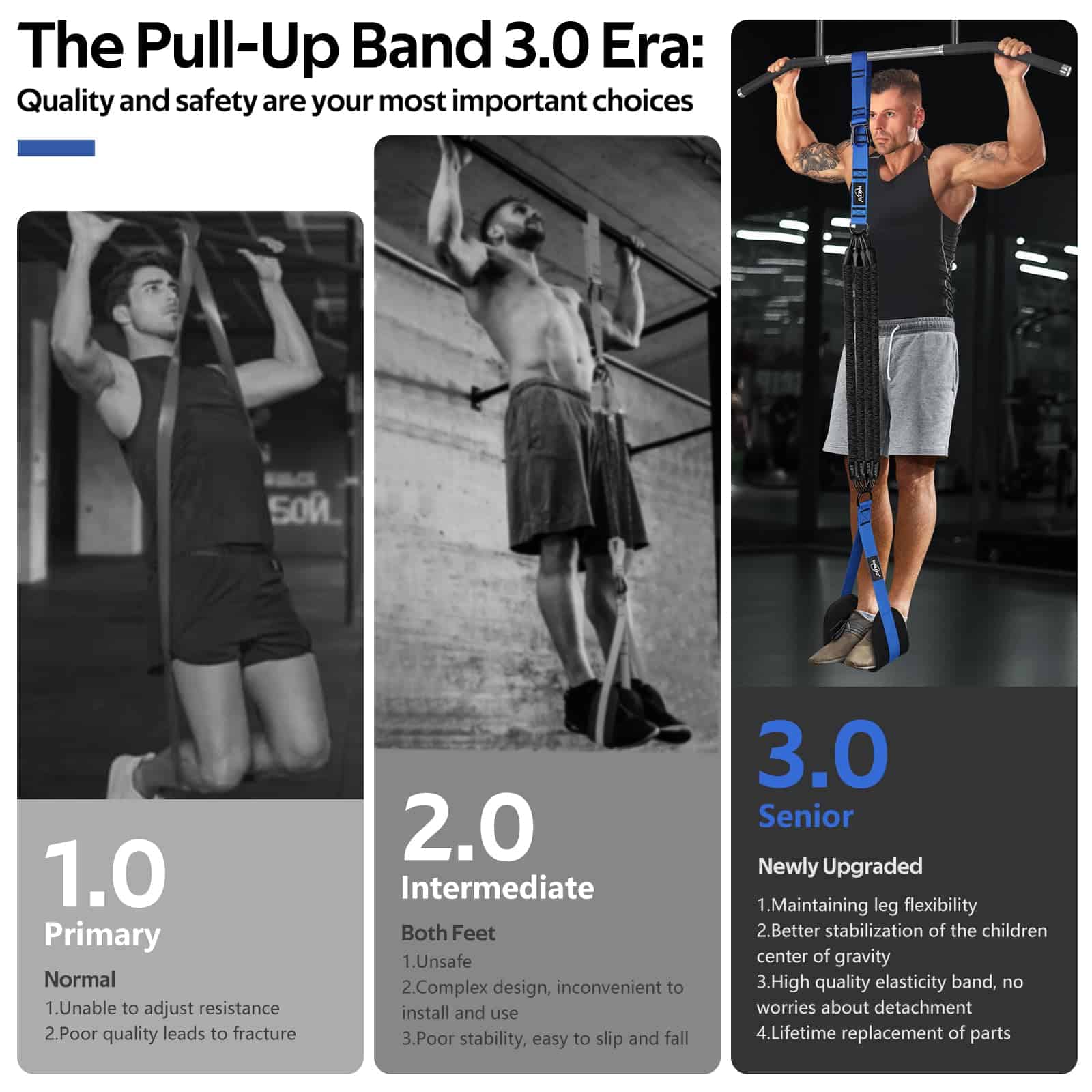 Bandas de Asistencia para Pull Up 300lbs, Bandas de - Imagen 4