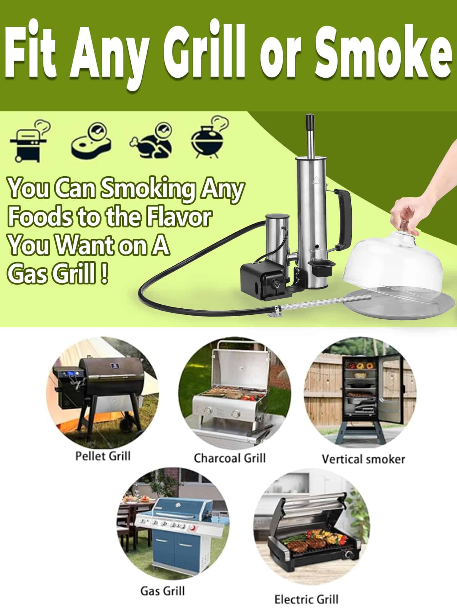 Tubo de Humo Avanzado para Ahumador de Pellets, Última - Imagen 7