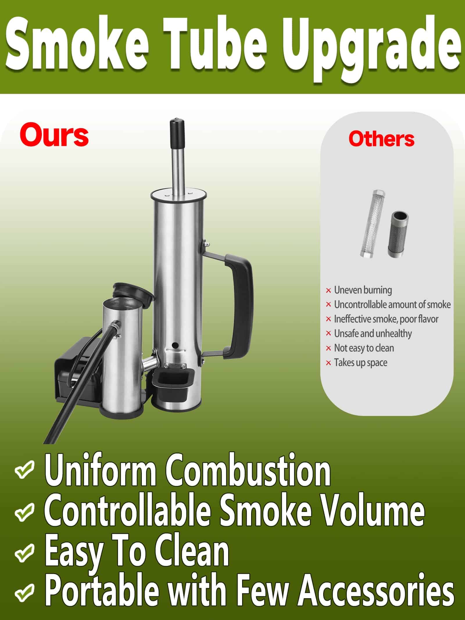 Tubo de Humo Avanzado para Ahumador de Pellets, Última - Imagen 6